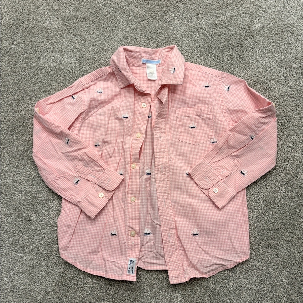 Janie and Jack sailboat button down